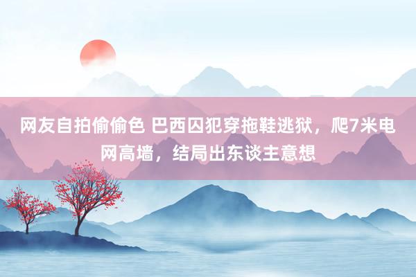 网友自拍偷偷色 巴西囚犯穿拖鞋逃狱，爬7米电网高墙，结局出东谈主意想