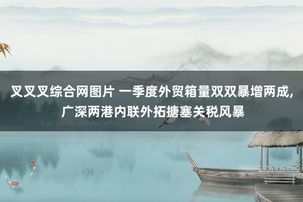 叉叉叉综合网图片 一季度外贸箱量双双暴增两成, 广深两港内联外拓搪塞关税风暴