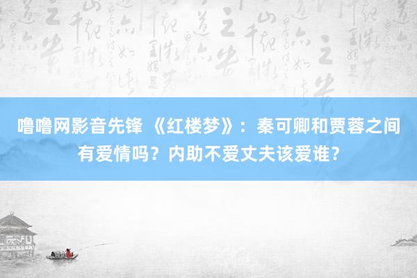 噜噜网影音先锋 《红楼梦》：秦可卿和贾蓉之间有爱情吗？内助不爱丈夫该爱谁？