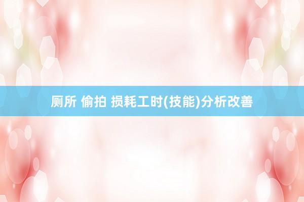 厕所 偷拍 损耗工时(技能)分析改善